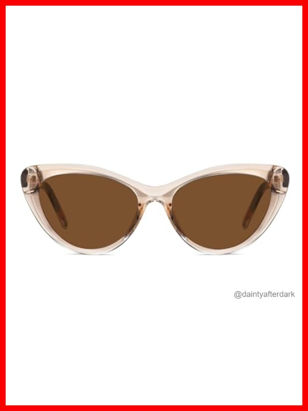 Cat Eye Polarized Acetate Sunglasses UV400 Full Frame Retro